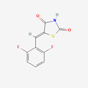 (5Z)-5-[(2,6-difluorophenyl)methylidene]-1,3-thiazolidine-2,4-dione