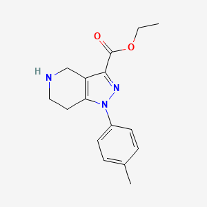 Ethyl 1-(4-methylphenyl)-4,5,6,7-tetrahydropyrazolo[4,3-c]pyridine-3-carboxylate