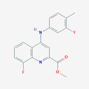 2-[6-(3-bromophenyl)imidazo[2,1-b][1,3]thiazol-3-yl]-N-(2-cyclohex-1-en-1-ylethyl)acetamide