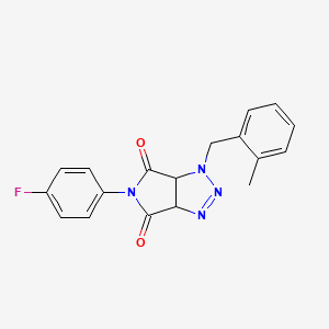 5-(4-fluorophenyl)-1-(2-methylbenzyl)-3a,6a-dihydropyrrolo[3,4-d][1,2,3]triazole-4,6(1H,5H)-dione