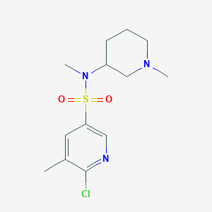 6-Chloro-N,5-dimethyl-N-(1-methylpiperidin-3-YL)pyridine-3-sulfonamide