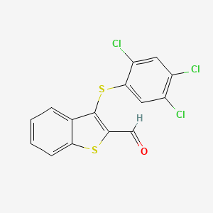 3-[(2,4,5-Trichlorophenyl)sulfanyl]-1-benzothiophene-2-carbaldehyde