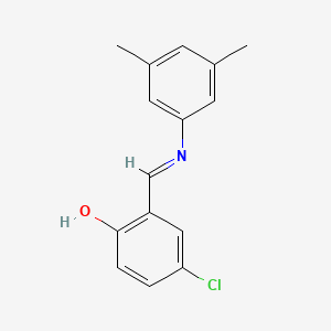 4-chloro-2-{(E)-[(3,5-dimethylphenyl)imino]methyl}phenol