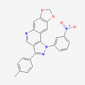 1-(3-nitrophenyl)-3-(p-tolyl)-1H-[1,3]dioxolo[4,5-g]pyrazolo[4,3-c]quinoline