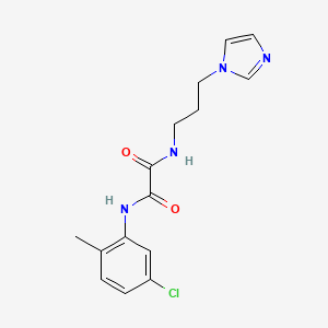 N'-(5-chloro-2-methylphenyl)-N-(3-imidazol-1-ylpropyl)oxamide