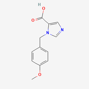molecular formula C12H12N2O3 B2862020 1-(4-Methoxybenzyl)-1H-imidazole-5-carboxylic acid CAS No. 1439902-33-6