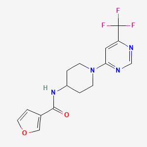 N-(1-(6-(trifluoromethyl)pyrimidin-4-yl)piperidin-4-yl)furan-3-carboxamide