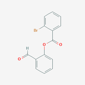 molecular formula C14H9BrO3 B2862028 2-Formylphenyl 2-bromobenzoate CAS No. 321578-62-5
