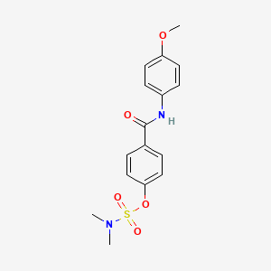 4-[(4-methoxyanilino)carbonyl]phenyl-N,N-dimethylsulfamate