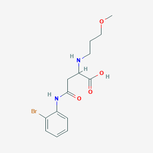 4-((2-Bromophenyl)amino)-2-((3-methoxypropyl)amino)-4-oxobutanoic acid