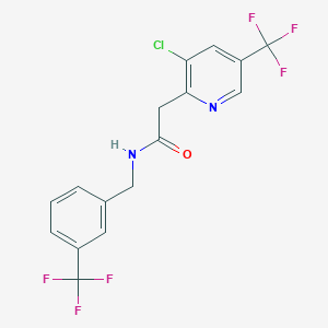 2-[3-chloro-5-(trifluoromethyl)-2-pyridinyl]-N-[3-(trifluoromethyl)benzyl]acetamide