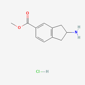 2-Amino-indan-5-carboxylic acid methyl ester hydrochloride