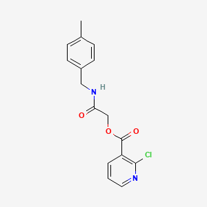 {[(4-Methylphenyl)methyl]carbamoyl}methyl 2-chloropyridine-3-carboxylate