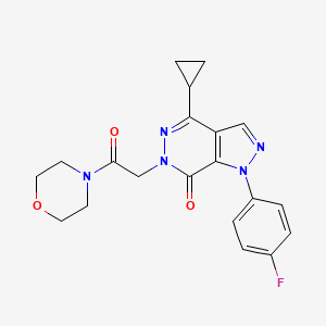 4-cyclopropyl-1-(4-fluorophenyl)-6-(2-morpholino-2-oxoethyl)-1H-pyrazolo[3,4-d]pyridazin-7(6H)-one