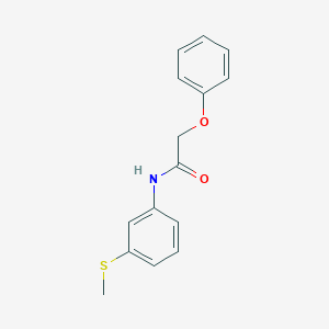 molecular formula C15H15NO2S B286206 N-[3-(methylsulfanyl)phenyl]-2-phenoxyacetamide 