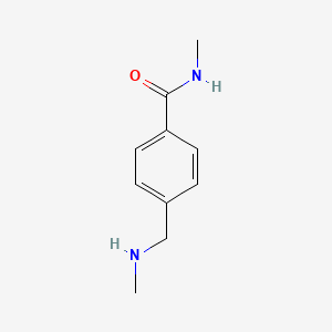 molecular formula C10H14N2O B2862072 N-甲基-4-[(甲基氨基)甲基]苯甲酰胺 CAS No. 118329-42-3