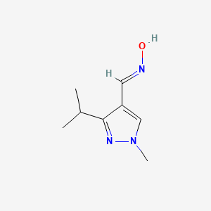 (NE)-N-[(1-methyl-3-propan-2-ylpyrazol-4-yl)methylidene]hydroxylamine