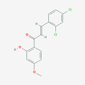molecular formula C16H12Cl2O3 B2862082 (2E)-3-(2,4-dichlorophenyl)-1-(2-hydroxy-4-methoxyphenyl)prop-2-en-1-one CAS No. 1403817-27-5