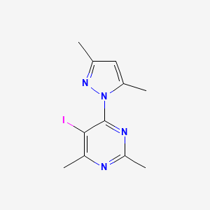 4-(3,5-dimethyl-1H-pyrazol-1-yl)-5-iodo-2,6-dimethylpyrimidine