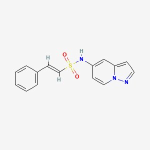 (E)-2-phenyl-N-(pyrazolo[1,5-a]pyridin-5-yl)ethenesulfonamide