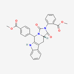 Methyl 2-[(15S)-10-(4-methoxycarbonylphenyl)-12,14-dioxo-8,11,13-triazatetracyclo[7.7.0.02,7.011,15]hexadeca-1(9),2,4,6-tetraen-13-yl]benzoate