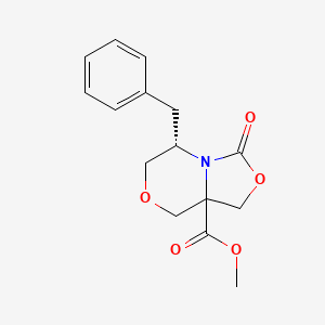 molecular formula C15H17NO5 B2862107 rac-(5S,8aS)-Methyl-5-benzyl-3-oxohexahydrooxazolo[4,3-c][1,4]oxazine-8a-carboxylate CAS No. 1556097-91-6