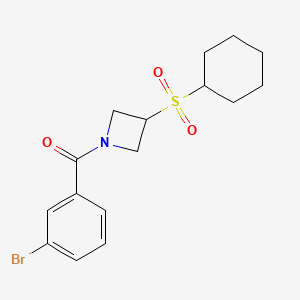 (3-Bromophenyl)(3-(cyclohexylsulfonyl)azetidin-1-yl)methanone