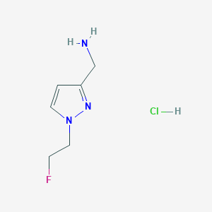 [1-(2-Fluoroethyl)-1H-pyrazol-3-yl]methanamine hydrochloride