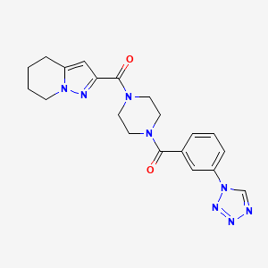 (4-(3-(1H-tetrazol-1-yl)benzoyl)piperazin-1-yl)(4,5,6,7-tetrahydropyrazolo[1,5-a]pyridin-2-yl)methanone