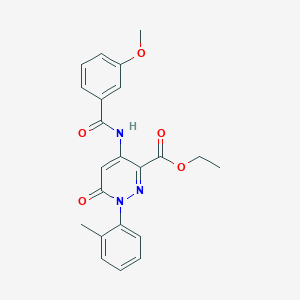 Ethyl 4-(3-methoxybenzamido)-6-oxo-1-(o-tolyl)-1,6-dihydropyridazine-3-carboxylate