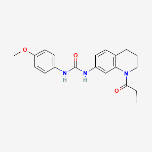 1-(4-Methoxyphenyl)-3-(1-propionyl-1,2,3,4-tetrahydroquinolin-7-yl)urea