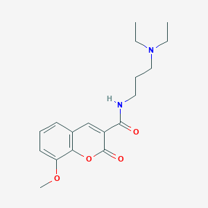 N-[3-(diethylamino)propyl]-8-methoxy-2-oxochromene-3-carboxamide