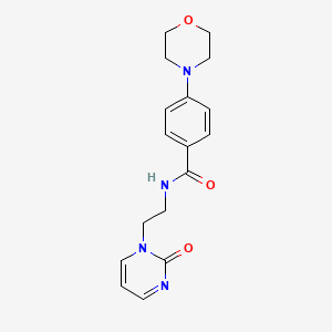 4-morpholino-N-(2-(2-oxopyrimidin-1(2H)-yl)ethyl)benzamide