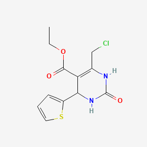 Ethyl 6-(chloromethyl)-2-oxo-4-(thiophen-2-yl)-1,2,3,4-tetrahydropyrimidine-5-carboxylate