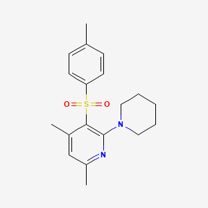 4,6-Dimethyl-3-[(4-methylphenyl)sulfonyl]-2-piperidinopyridine