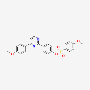 4-[4-(4-Methoxyphenyl)-2-pyrimidinyl]phenyl 4-methoxybenzenesulfonate