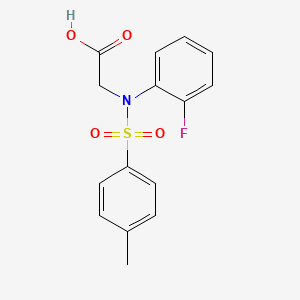 N-(2-fluorophenyl)-N-[(4-methylphenyl)sulfonyl]glycine