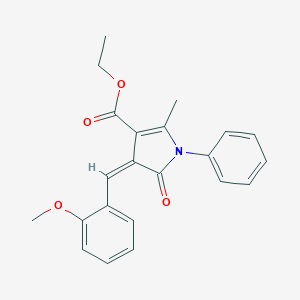 ethyl (4Z)-4-(2-methoxybenzylidene)-2-methyl-5-oxo-1-phenyl-4,5-dihydro-1H-pyrrole-3-carboxylate
