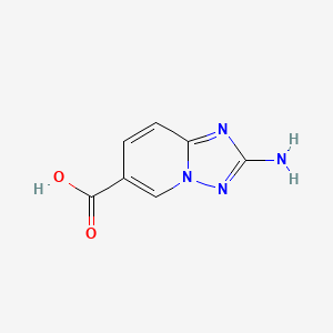 molecular formula C7H6N4O2 B2862190 2-Amino-[1,2,4]triazolo[1,5-a]pyridine-6-carboxylic acid CAS No. 1369271-47-5