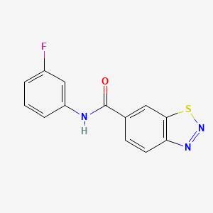 molecular formula C13H8FN3OS B2862194 N-(3-fluorophenyl)-1,2,3-benzothiadiazole-6-carboxamide CAS No. 951902-25-3