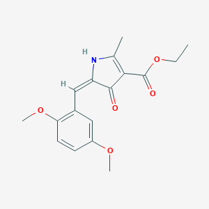 molecular formula C17H19NO5 B286220 ethyl (5E)-5-[(2,5-dimethoxyphenyl)methylidene]-2-methyl-4-oxo-1H-pyrrole-3-carboxylate 