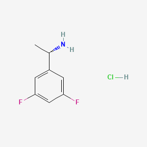 molecular formula C8H10ClF2N B2862216 (S)-1-(3,5-Difluorophenyl)ethanamine hydrochloride CAS No. 1213128-98-3; 444643-16-7