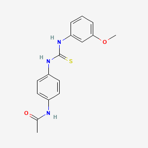 molecular formula C16H17N3O2S B2862234 N-(4-{[(3-methoxyphenyl)carbamothioyl]amino}phenyl)acetamide CAS No. 853585-55-4