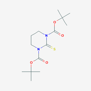 molecular formula C14H24N2O4S B2862235 di-tert-butyl 2-thioxodihydropyrimidine-1,3(2H,4H)-dicarboxylate CAS No. 173300-85-1