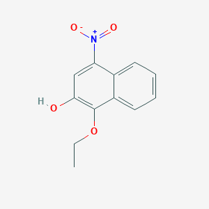 molecular formula C12H11NO4 B2862244 1-乙氧基-4-硝基萘-2-醇 CAS No. 2445786-12-7