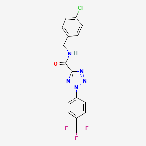 N-(4-chlorobenzyl)-2-(4-(trifluoromethyl)phenyl)-2H-tetrazole-5-carboxamide