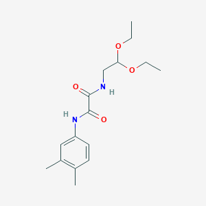 molecular formula C16H24N2O4 B2862249 N-(2,2-diethoxyethyl)-N'-(3,4-dimethylphenyl)oxamide CAS No. 898360-37-7
