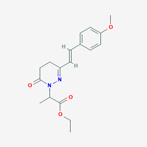 ethyl 2-[3-(4-methoxystyryl)-6-oxo-5,6-dihydro-1(4H)-pyridazinyl]propanoate