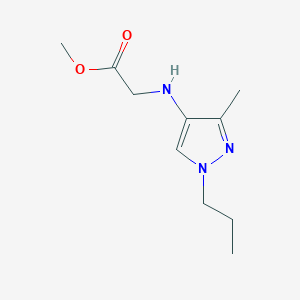Methyl 2-[(3-methyl-1-propylpyrazol-4-yl)amino]acetate