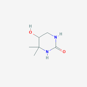 molecular formula C6H12N2O2 B2862260 5-Hydroxy-4,4-dimethyl-1,3-diazinan-2-one CAS No. 2490426-56-5